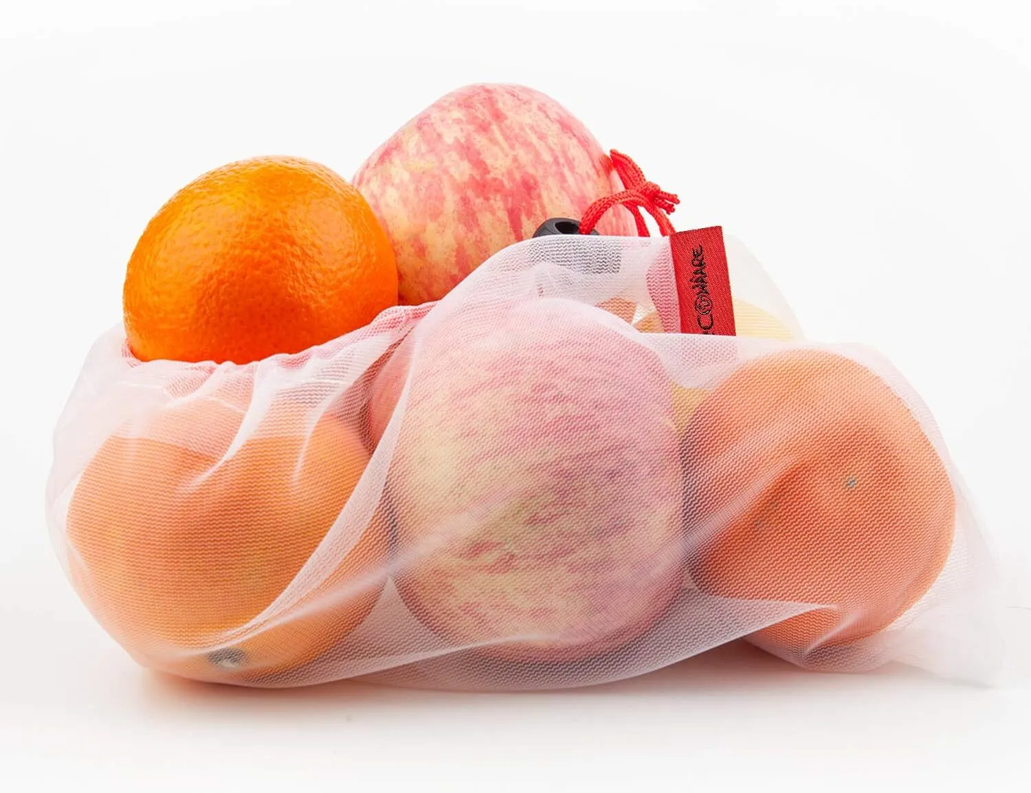10-Pack ECOCLAND Reusable Mesh Produce Bags | Fruit & Grocery Storage | Washable Eco Bags