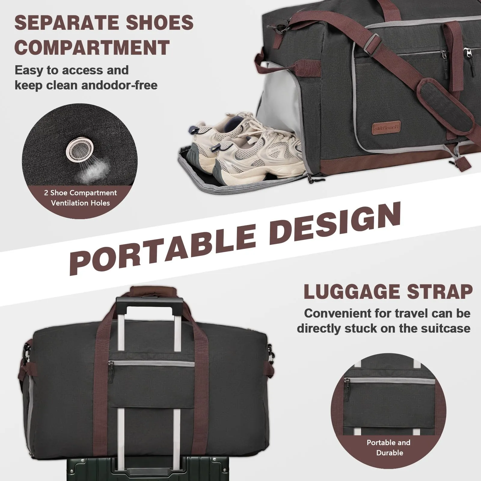 120L Waterproof Foldable Travel Duffle Bag