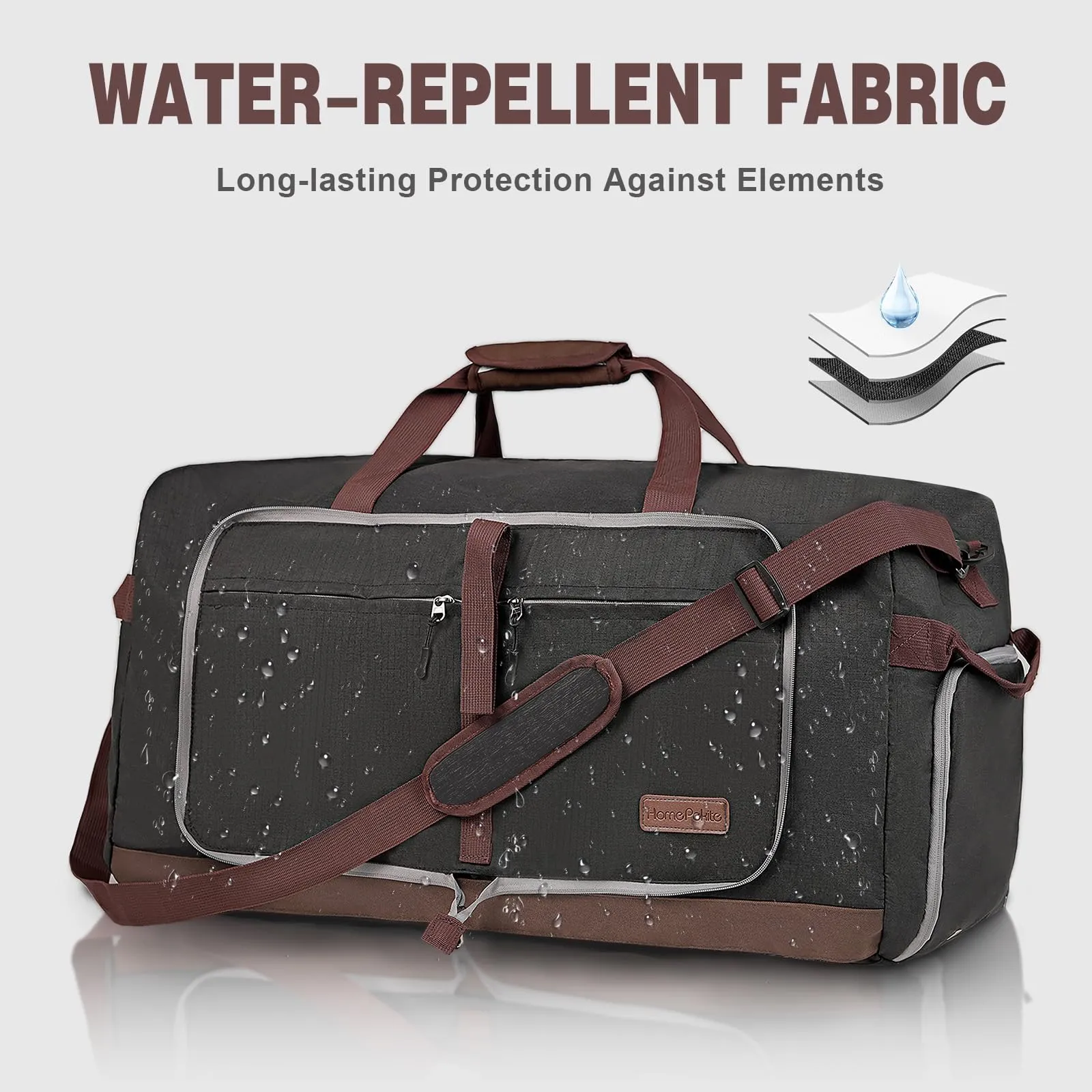 120L Waterproof Foldable Travel Duffle Bag