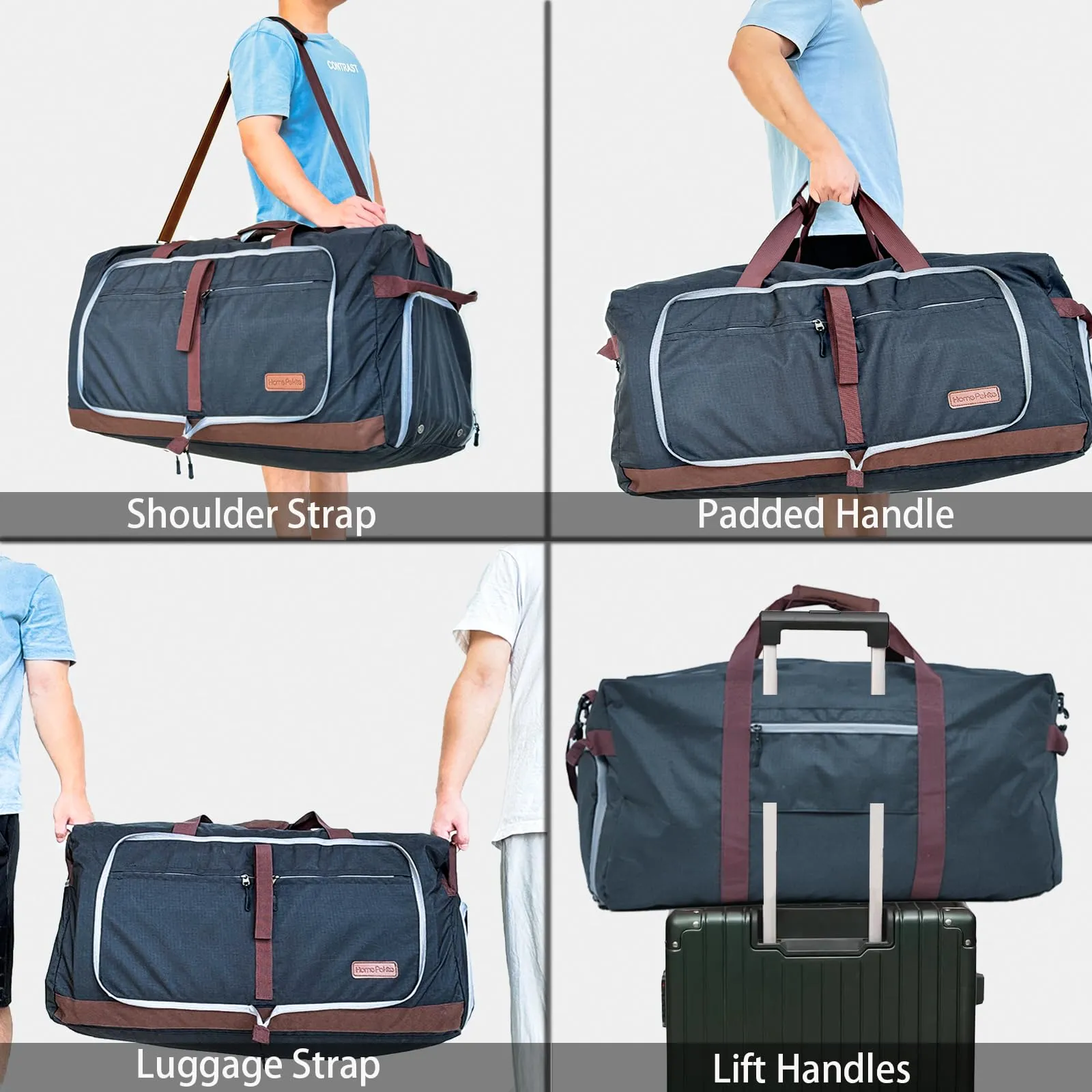 120L Waterproof Foldable Travel Duffle Bag