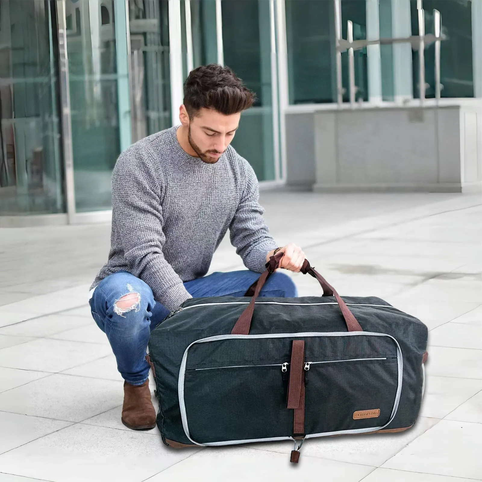 120L Waterproof Foldable Travel Duffle Bag