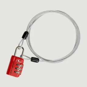 3-Dial TSA Lock & Cable