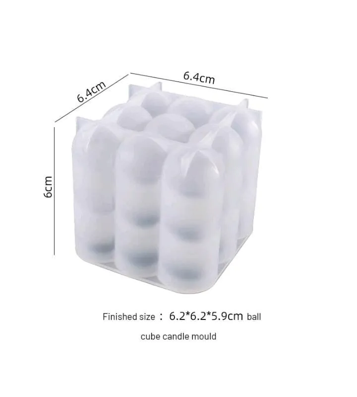 3x3 Layer Bubble Candle Mold