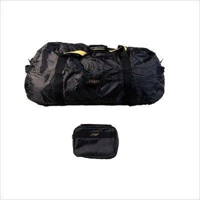A. Saks 22"Carry-On Nylon Duffel Bag With Pouch (Black)