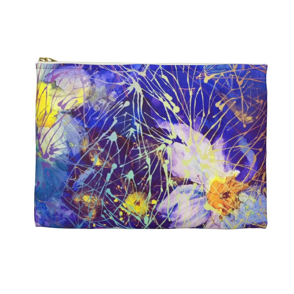 Art Flowers Zippered Accessory Pouch (FWS)