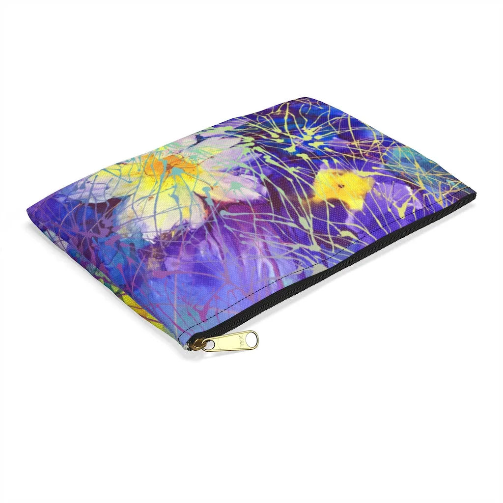 Art Flowers Zippered Accessory Pouch (FWS)