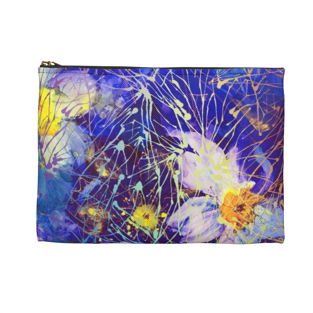 Art Flowers Zippered Accessory Pouch (FWS)