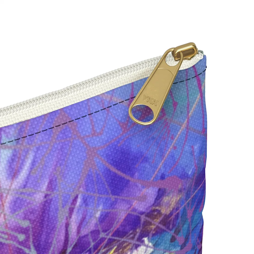 Art Flowers Zippered Accessory Pouch (FWS)