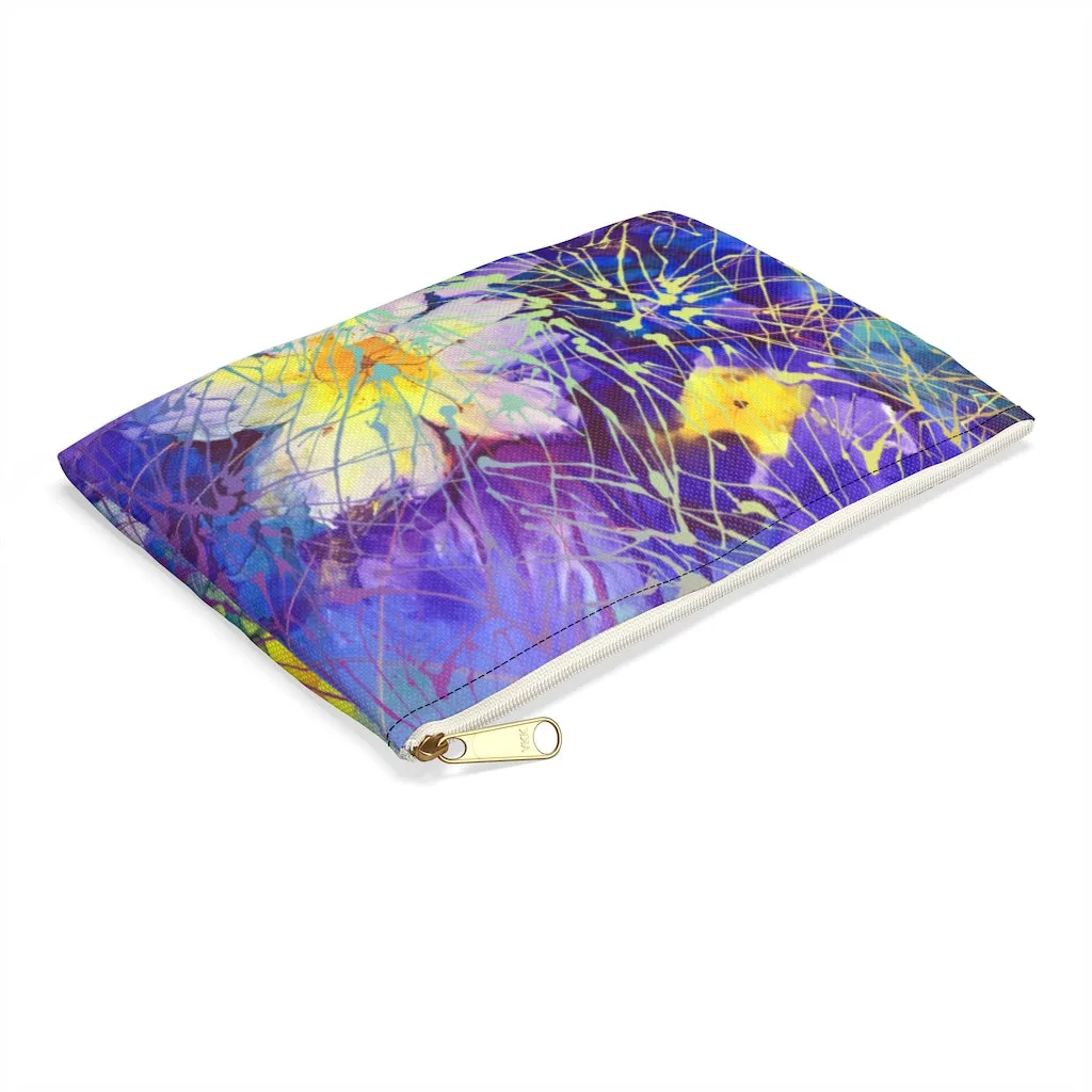 Art Flowers Zippered Accessory Pouch (FWS)