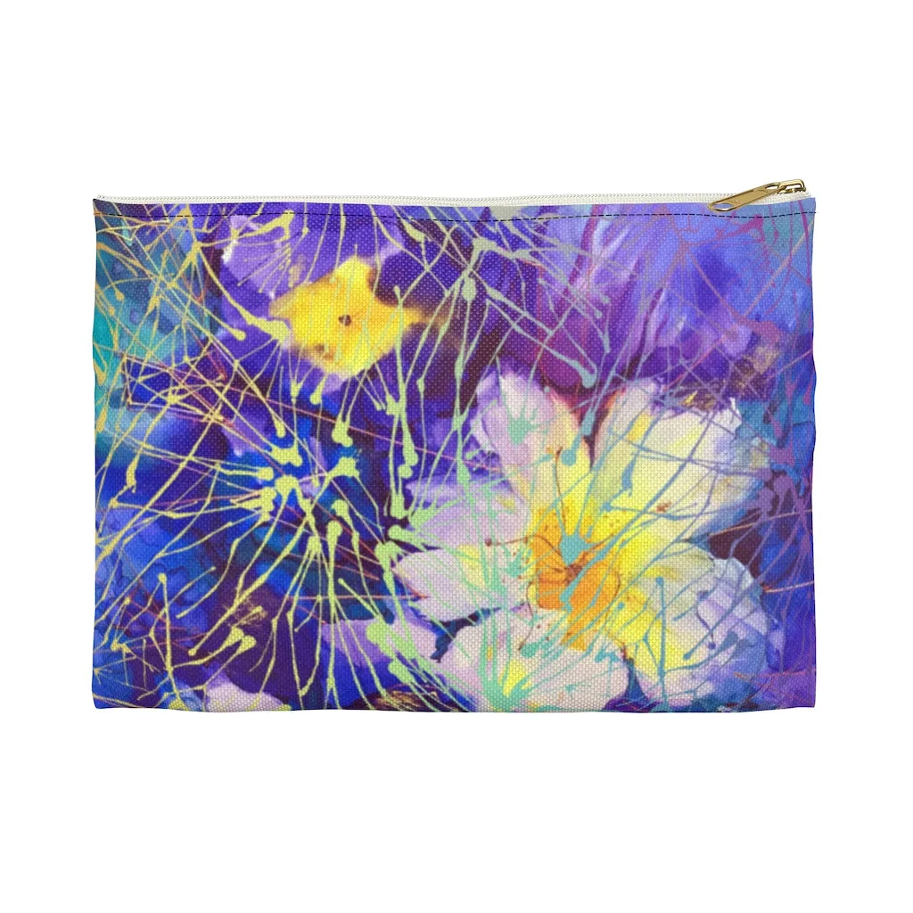 Art Flowers Zippered Accessory Pouch (FWS)