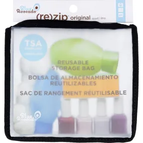 Blue Avocado Zip Travel Bag - Quart Size - Black