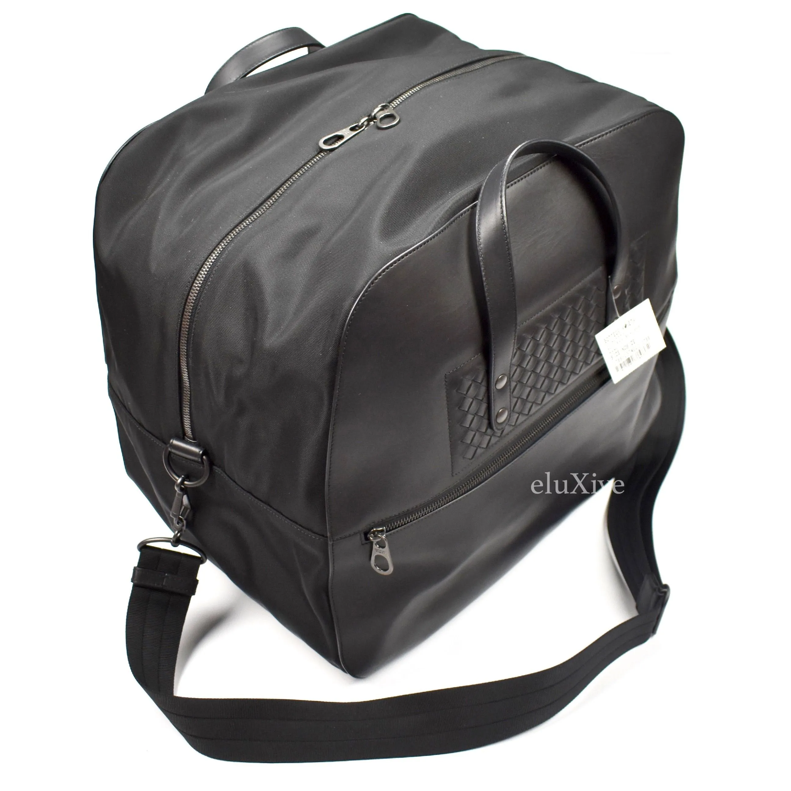 Bottega Veneta - Leather & Nylon Carry On Duffle Bag