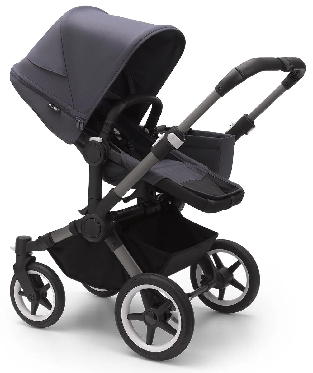 Bugaboo Donkey 5 Mono Complete Single-to-Double Stroller Bundle - Graphite / Midnight Black / Midnight Black