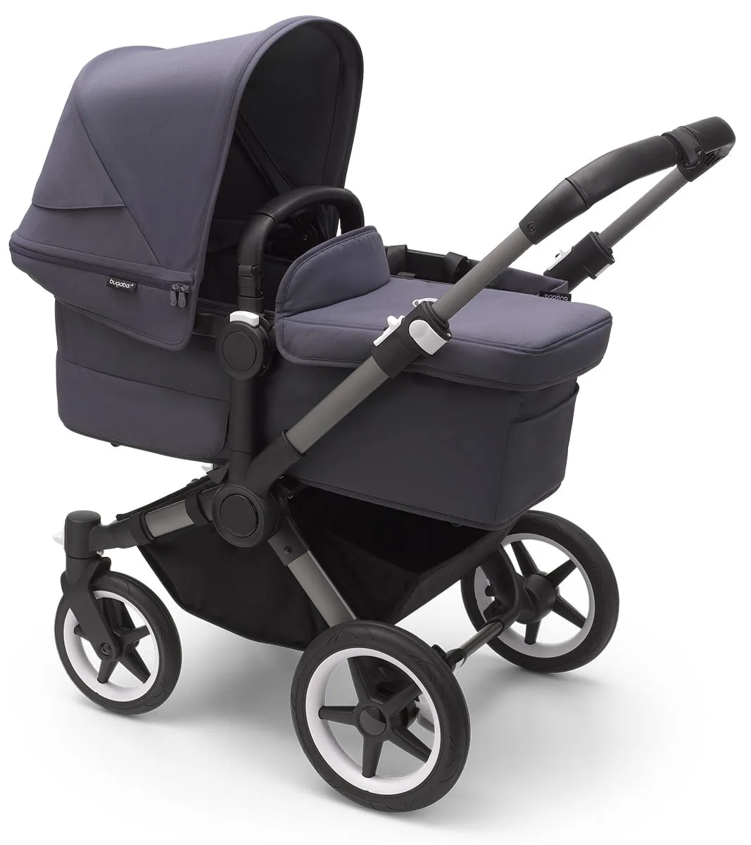 Bugaboo Donkey 5 Mono Complete Single-to-Double Stroller Bundle - Graphite / Midnight Black / Midnight Black