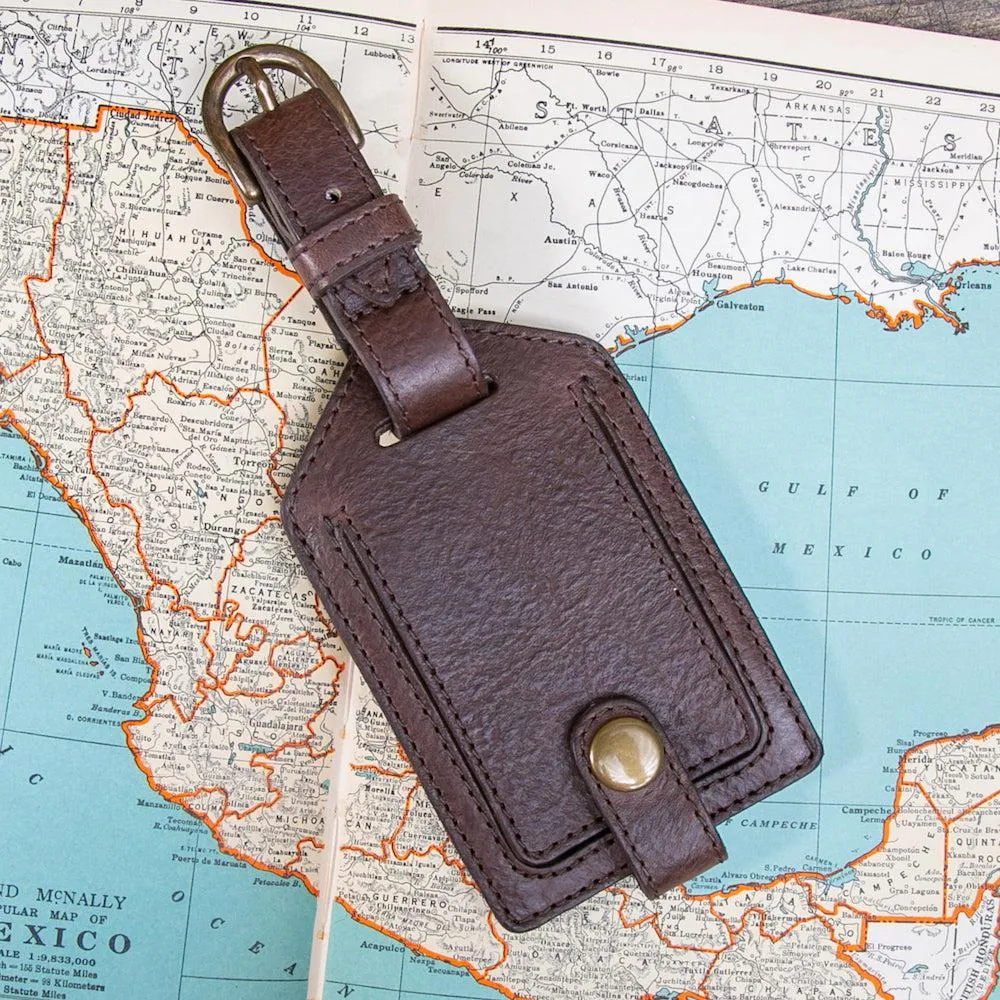 Campaign Leather Luggage Tag
