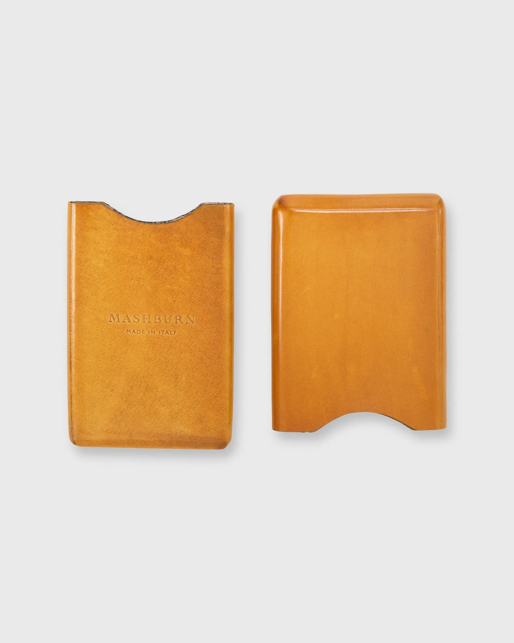 Card Case in Yellow Leather