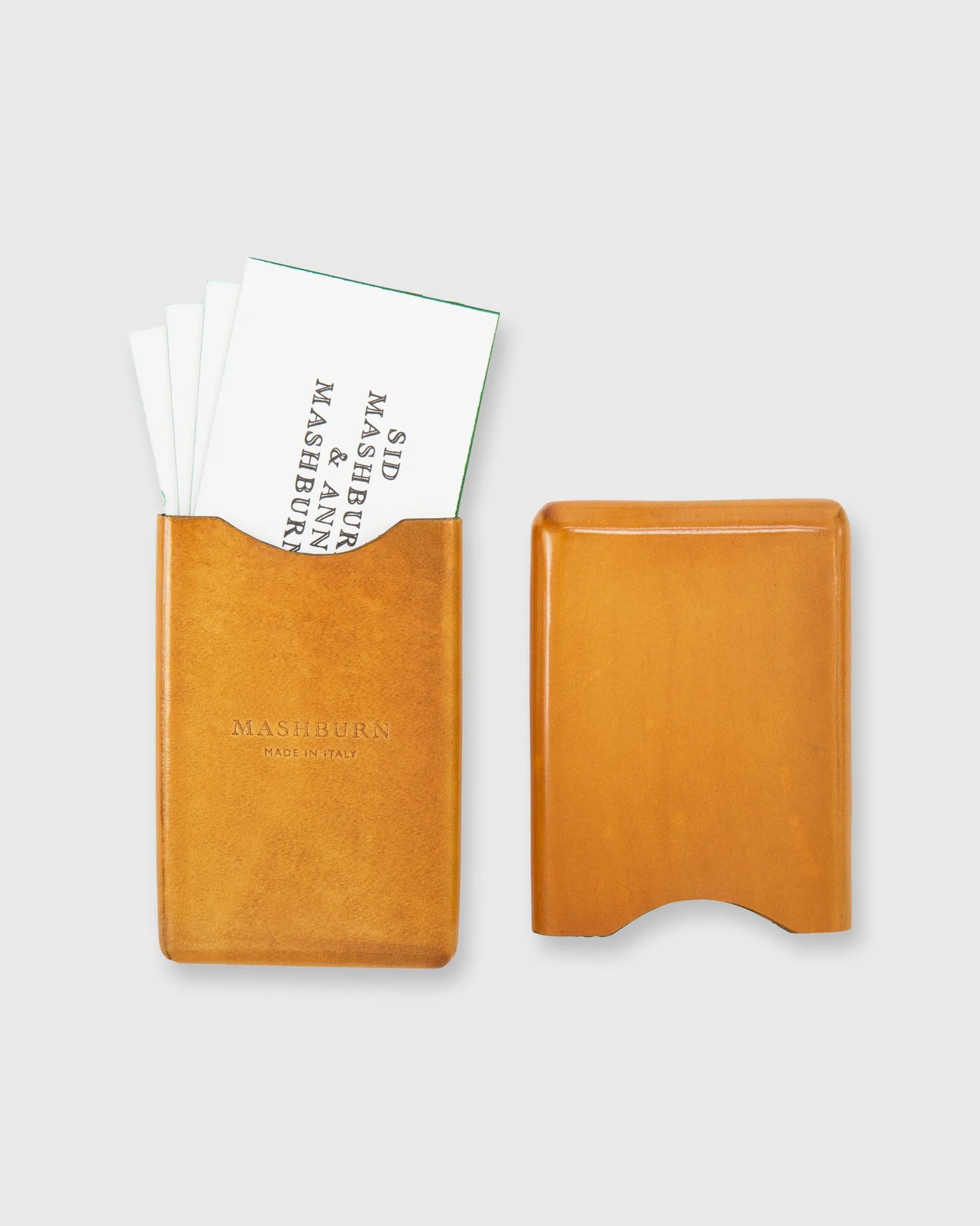 Card Case in Yellow Leather