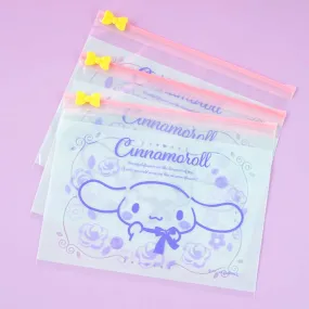 Cinnamoroll Rose Flower Zip Bag Set