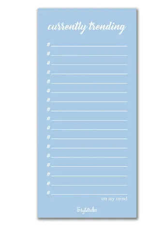Currently Trending NotePad