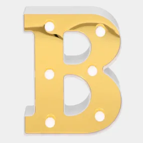 Decoration HB LED Light Golden "B"