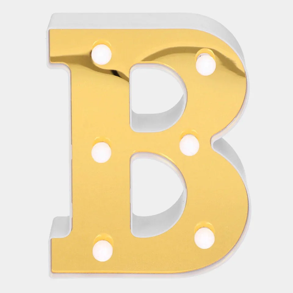 Decoration HB LED Light Golden "B"