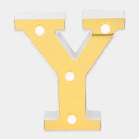 Decoration HB LED Light Golden "Y"