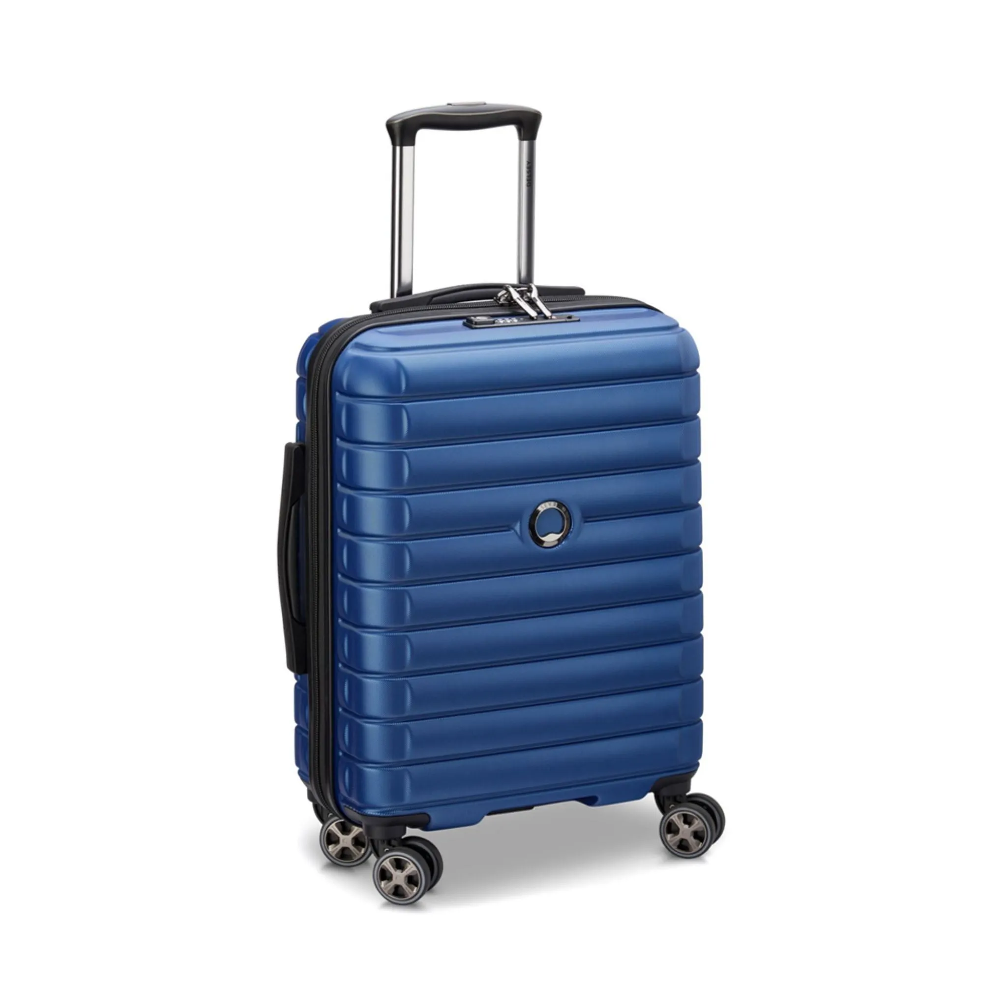 Delsey Paris Shadow 5.0 DY2878801P 55cm 4 Double Wheels Expandable Trolley Case - Blue