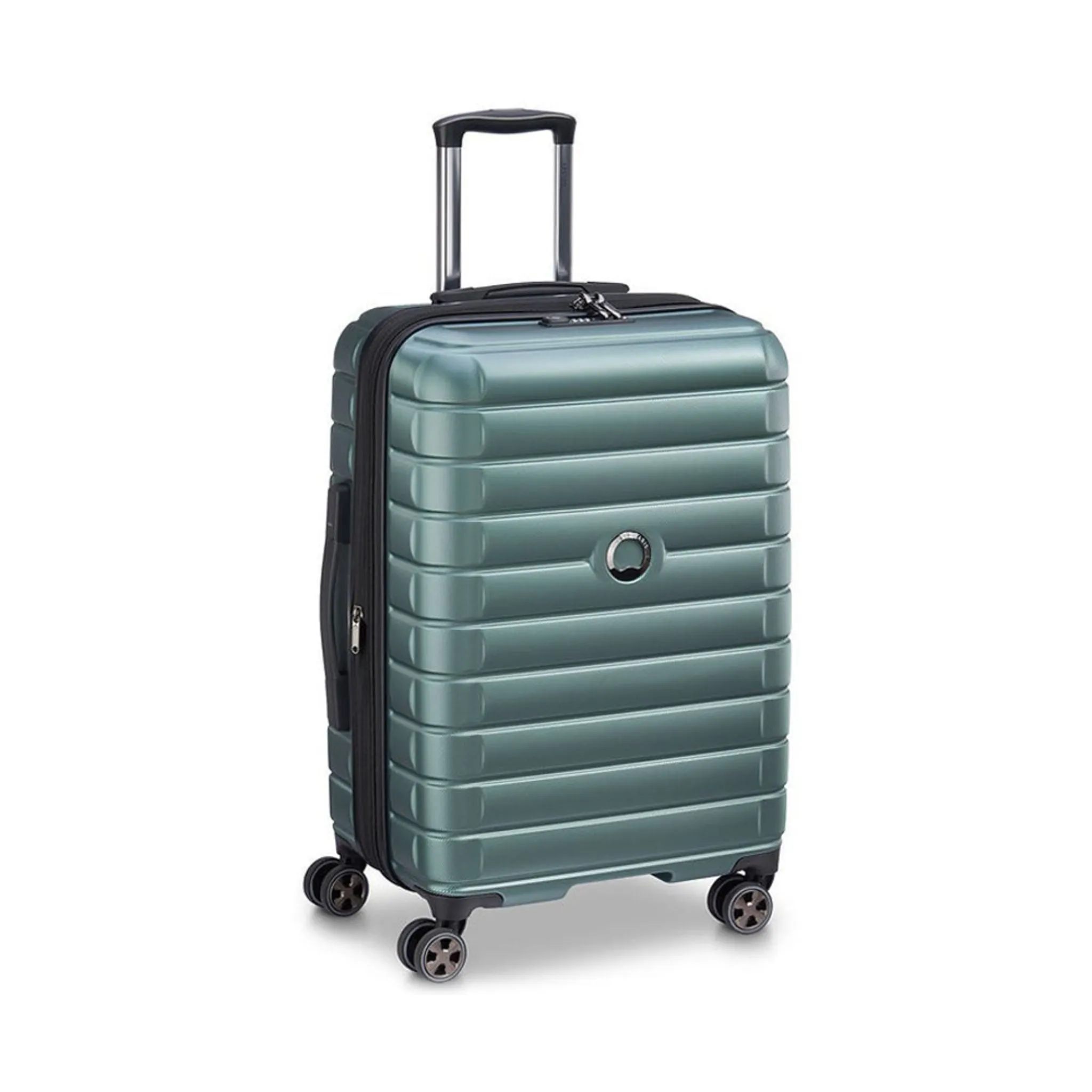 Delsey Paris Shadow 5.0 DY2878801P 55cm 4 Double Wheels Expandable Trolley Case - Green