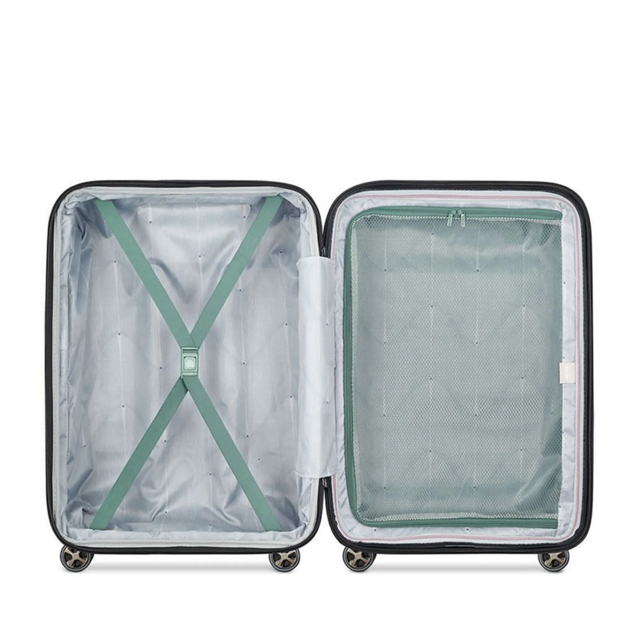 Delsey Paris Shadow 5.0 DY2878801P 66cm 4 Double Wheels Expandable Trolley Case - Green