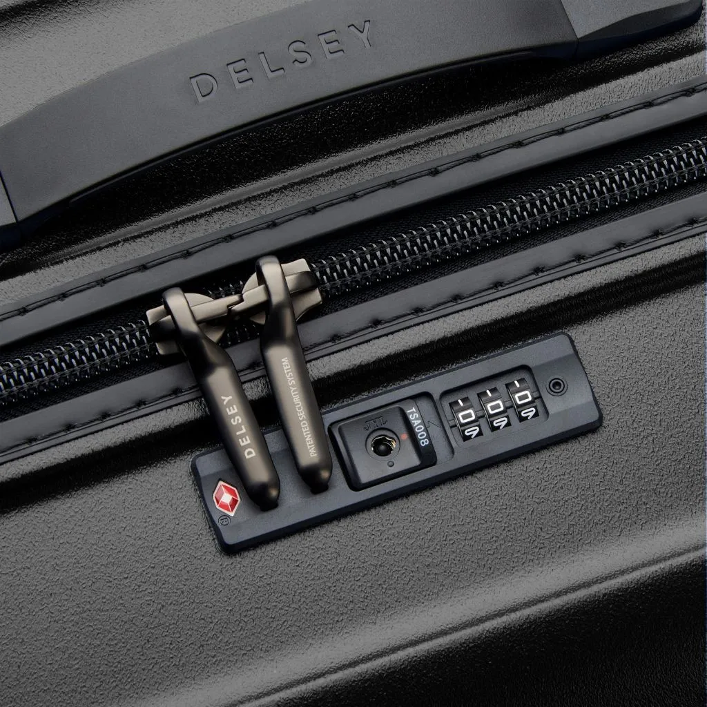 Delsey Turenne 2.0 - 3 Piece Hardside Luggage Set Black