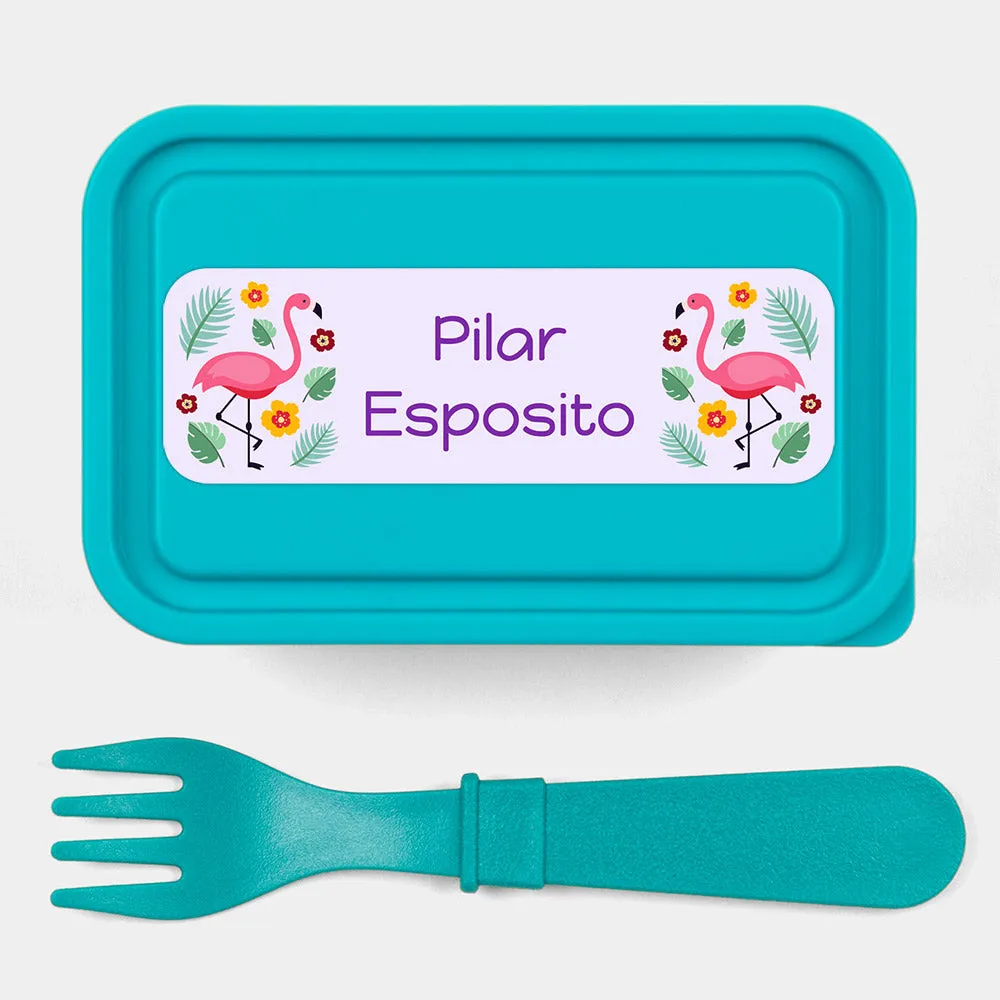 Flamingo Large Rectangle Name Labels