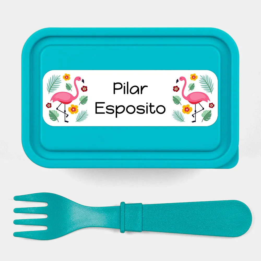 Flamingo Large Rectangle Name Labels