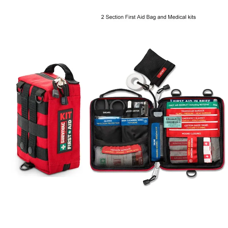 Handy First Aid Kit for Travel Survival Kit Rescue Treatment