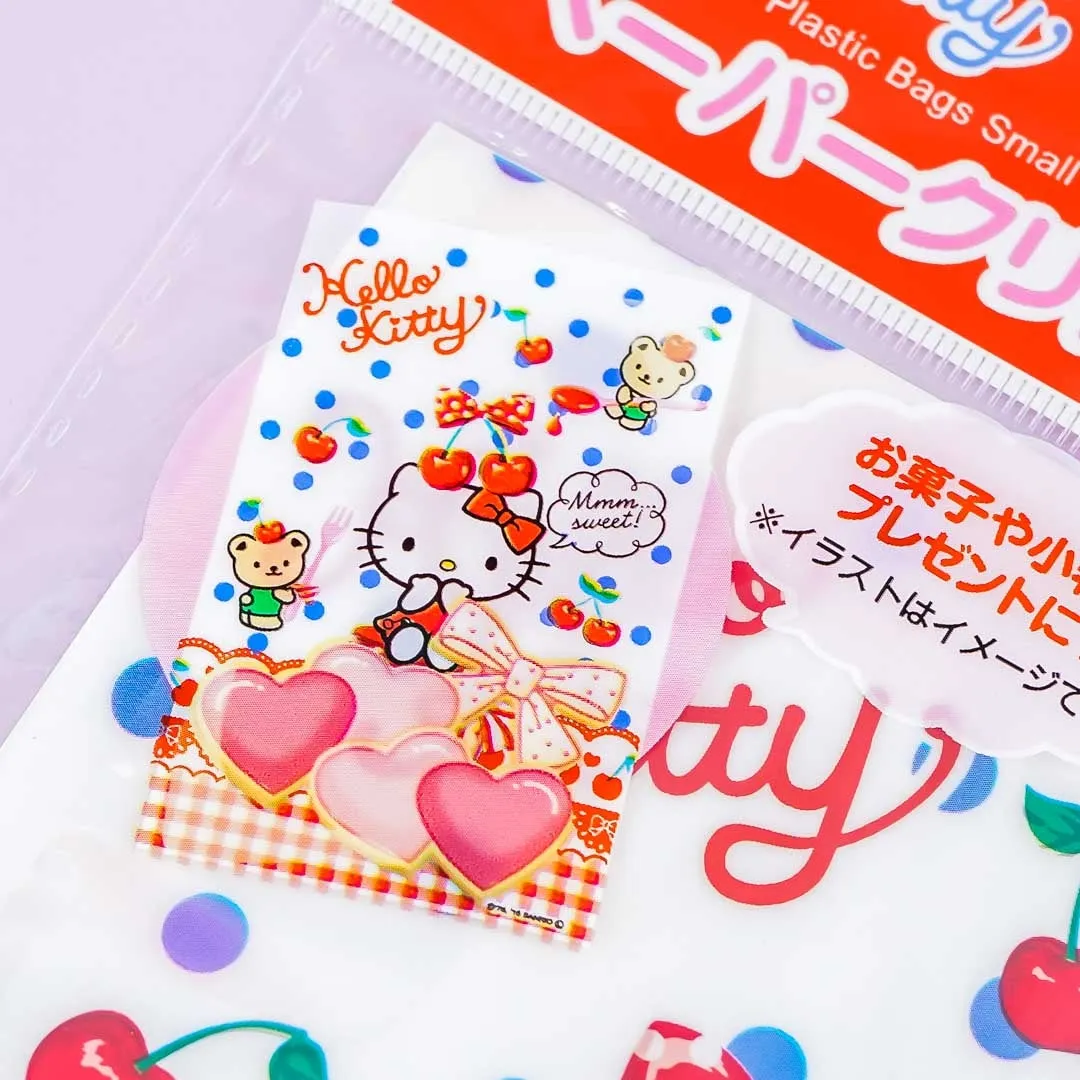 Hello Kitty Sweet Cherry Plastic Bag Set - 6 pcs