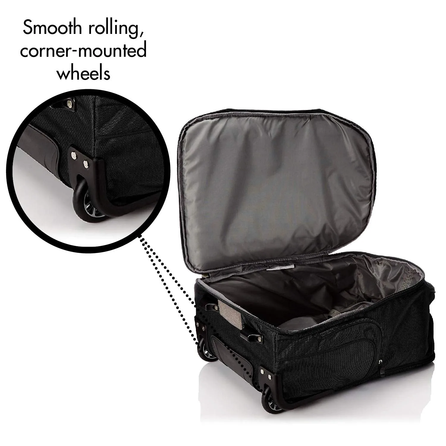 High Sierra Rev Wheeled Laptop Backpack, Black