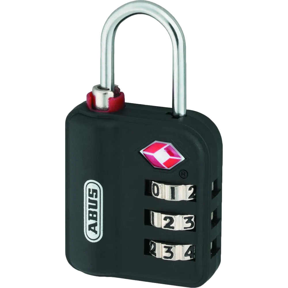 L19262 - ABUS 147TSA Series Combination Luggage Open Shackle Padlock