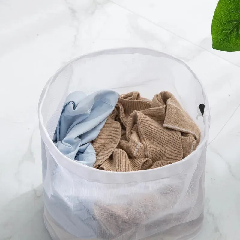 Laundry Mesh Bag, Durable Mesh Material, Drawstring Closure, Multipurpose Use, Protects Clothes, Available in Multiple Sizes