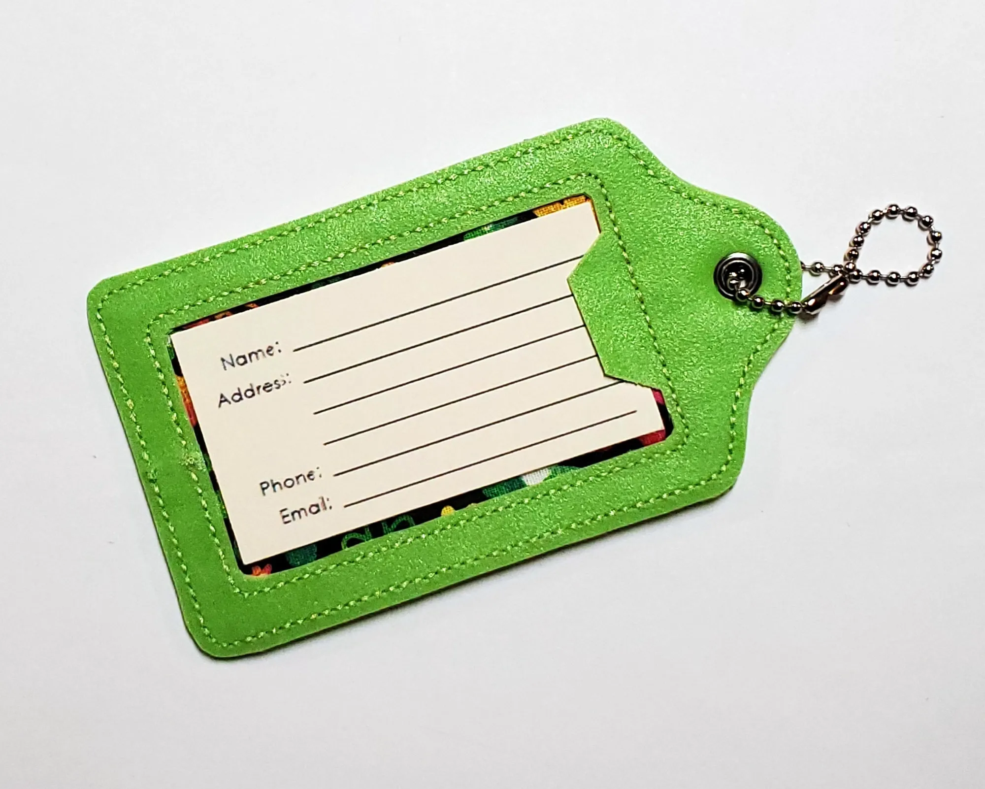 Lime Green Medical Equipment Luggage Tag