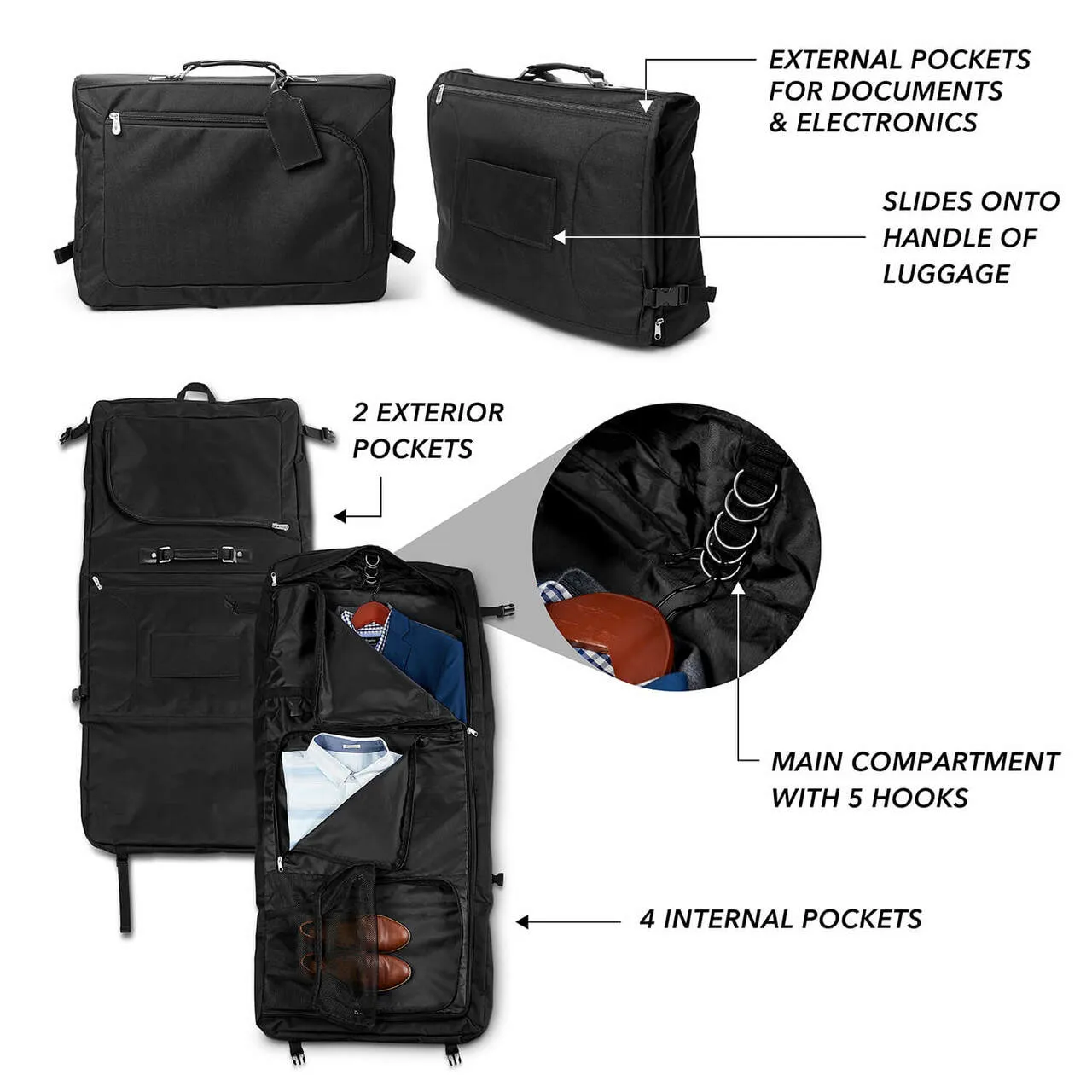 Missouri State Bears 18" Carry On Garment Bag