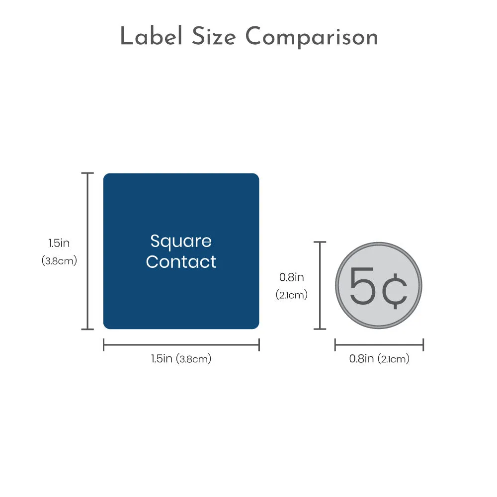Multicolor Icon Allergy Labels