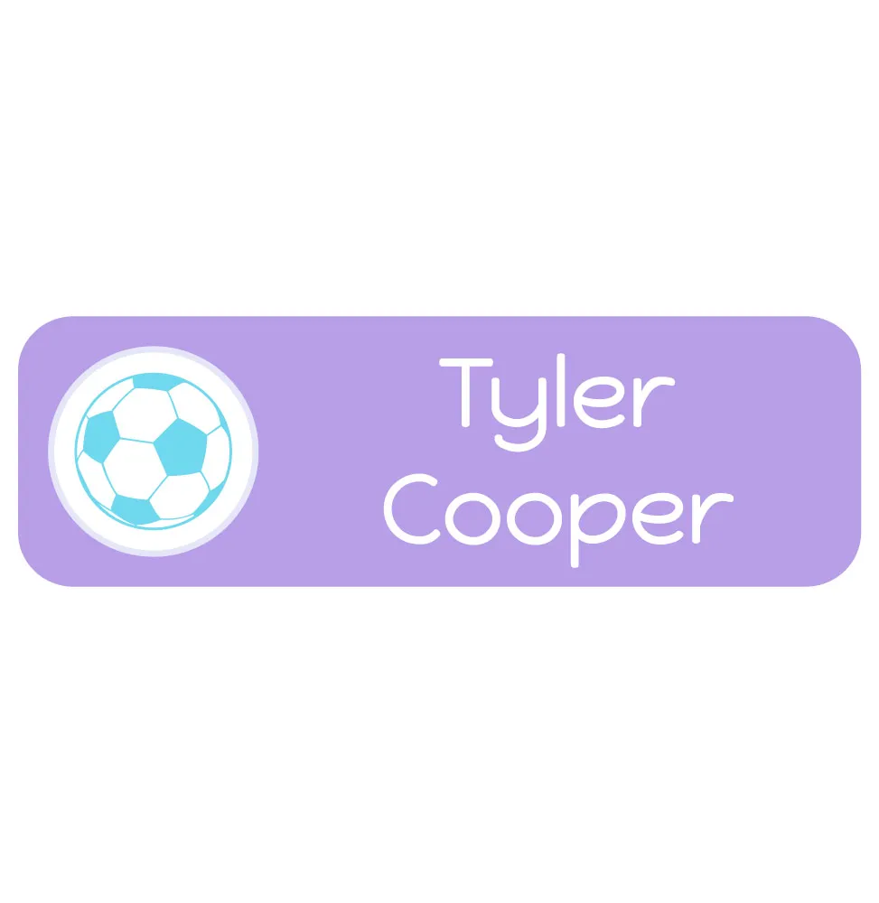 Multicolor Icon Large Rectangle Name Labels