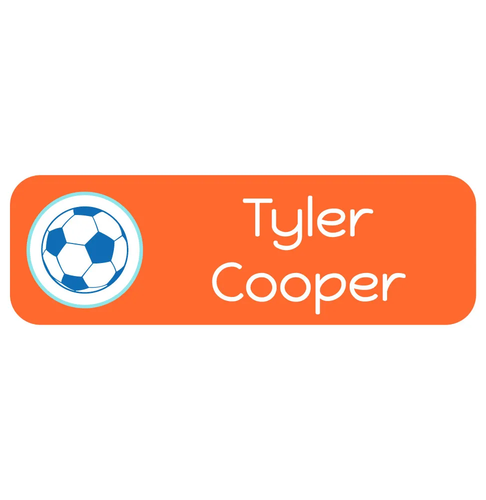 Multicolor Icon Large Rectangle Name Labels