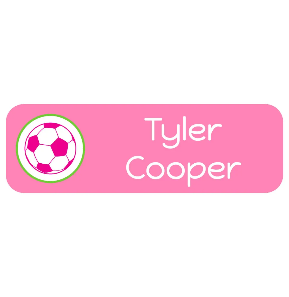 Multicolor Icon Large Rectangle Name Labels