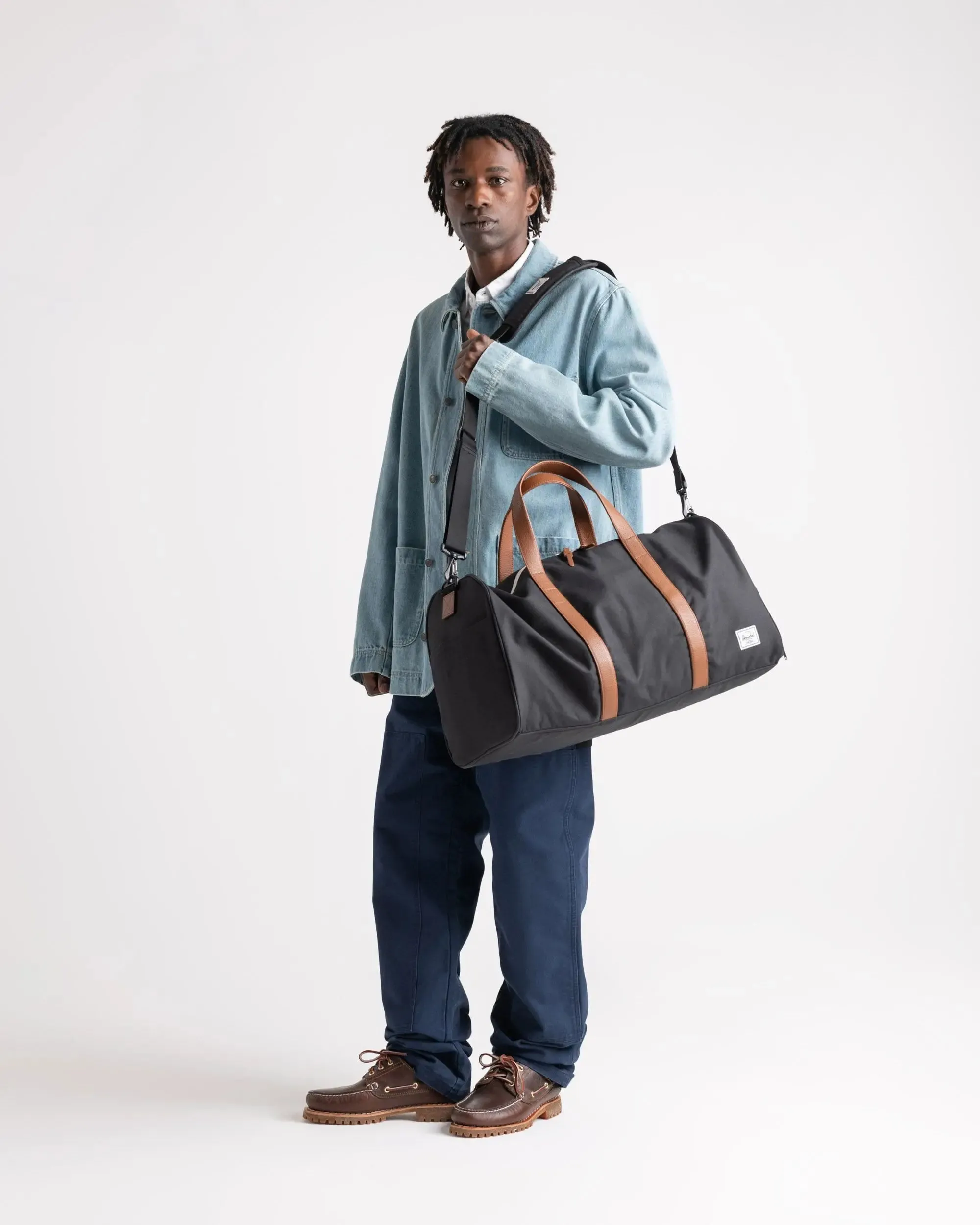 Novel Duffel - Raven Crosshatch