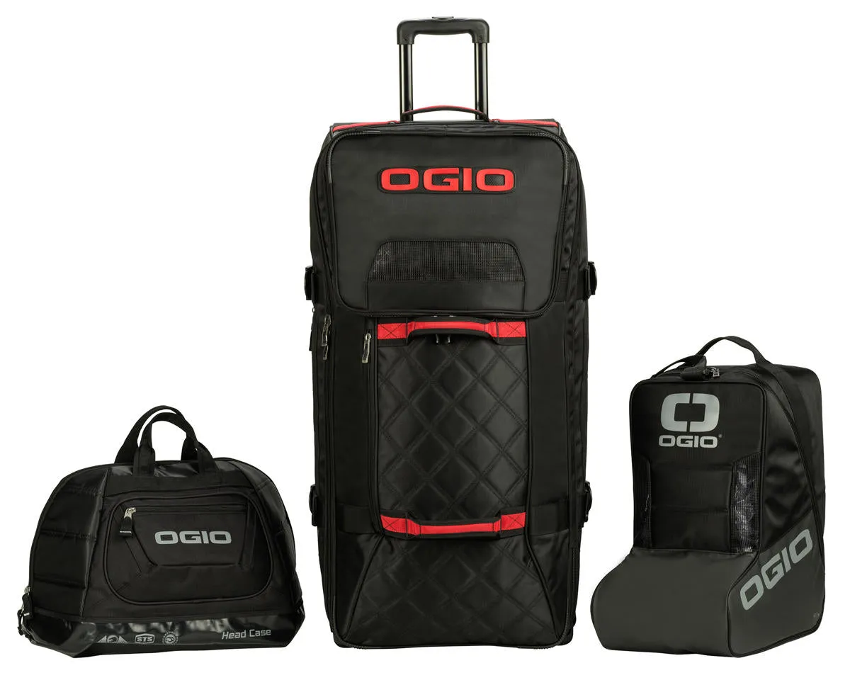 Ogio Rig T3 Pit Bag (Black/Red) w/Helmet & Boot Bag