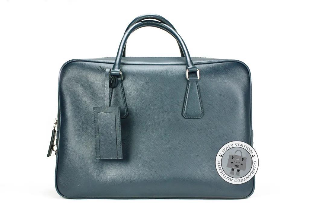 Prada VS0088 9Z2 Saffiano Travel Borsa DA Viaggio Baltico / F0216 Calfskin Briefcases Shw