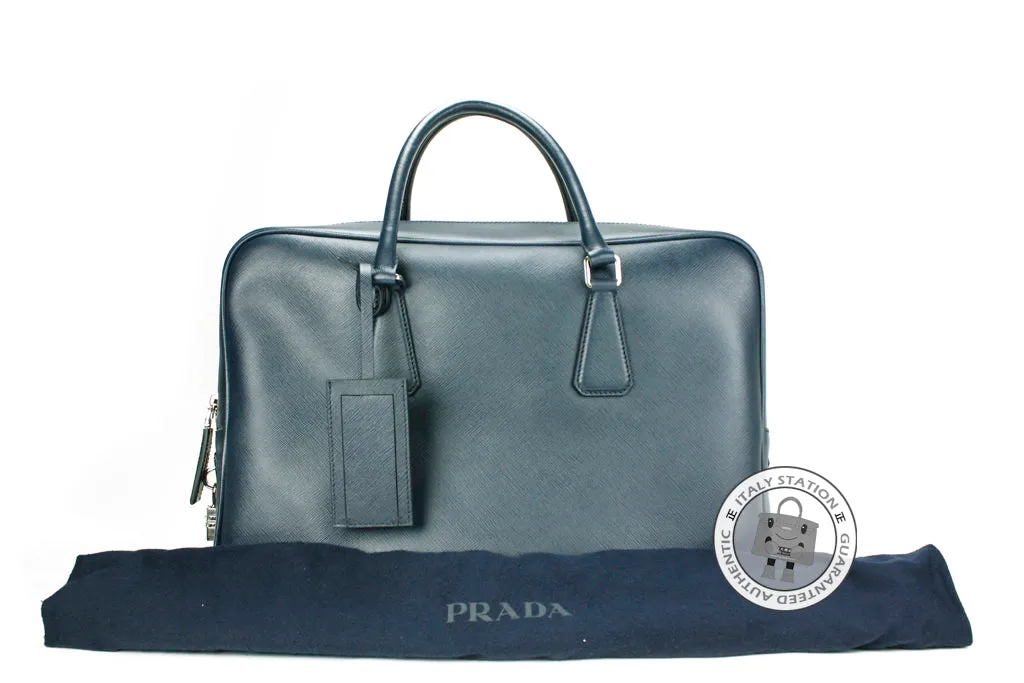 Prada VS0088 9Z2 Saffiano Travel Borsa DA Viaggio Baltico / F0216 Calfskin Briefcases Shw