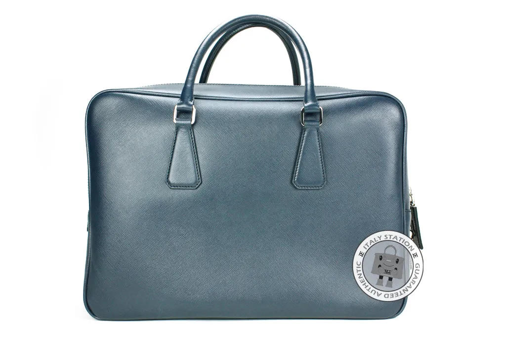 Prada VS0088 9Z2 Saffiano Travel Borsa DA Viaggio Baltico / F0216 Calfskin Briefcases Shw