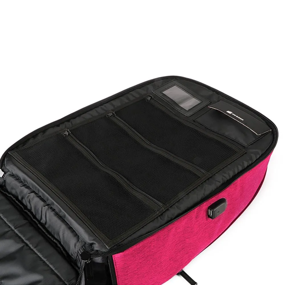 ProShield Smart Bulletproof Backpack   Charging Bank - Hot Pink