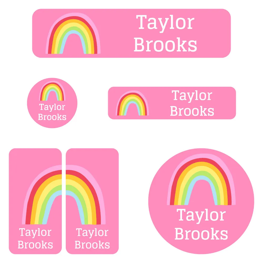 Rainbows Daycare Labels Pack